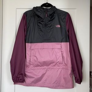 Northface color block windbreaker jacket Sz M